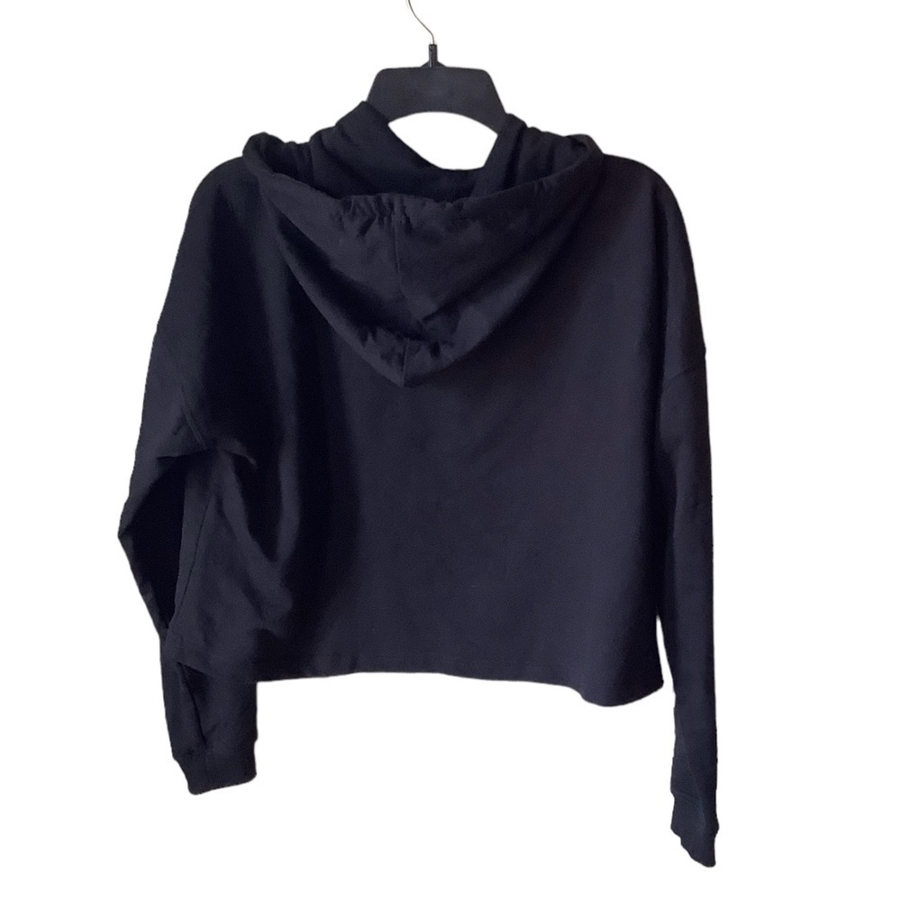 Vintage Friends Black Cropped Hoodie Shirt - Picture 3 of 7